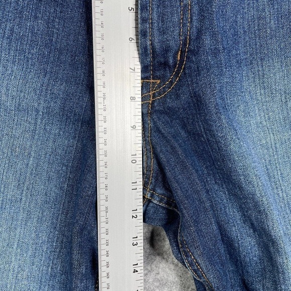 Cinch Cut Off Jean Short Adult Men's 32 Western Baggy Dark Wash Distressed - Picture 5 of 8